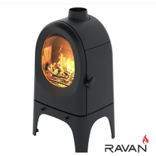 Чавунна піч камін Ravan Onoma 9 кВт на дровах