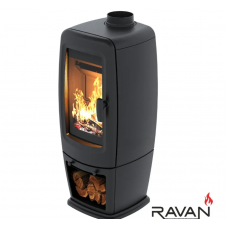 Чавунна піч-камін на дровах Ravan Incorta 10 кВт